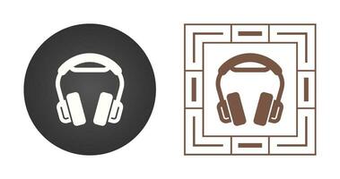 icono de vector de auriculares