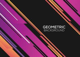 modern geometric color background minimalist design vector