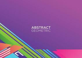 modern geometric abstract background design colorful vector