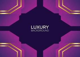 luxury line with purple gradient background design abstract vector