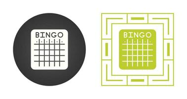 icono de vector de bingo