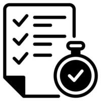 Project Time line icon vector