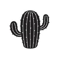 cactus icono vector logo símbolo Desierto flor botanica planta jardín verano ilustración garabatear