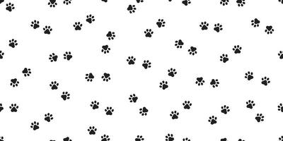 Dog paw seamless pattern vector footprint french bulldog pet cartoon scarf isolated repeat wallpaper tile background doodle illustration