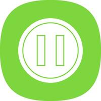 Pause Vector Icon Design