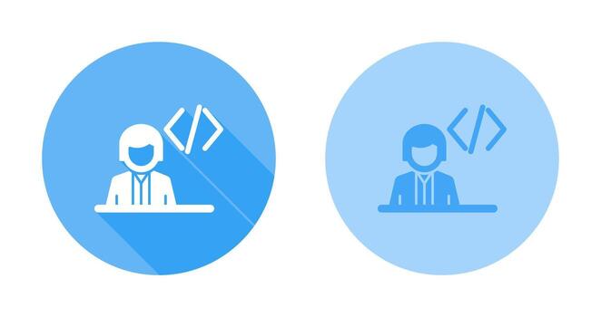 icono de vector de programador