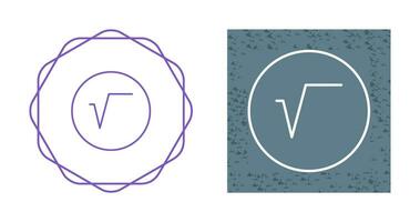 Square Root Symbol Vector Icon