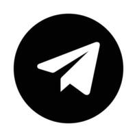 Telegram Vector Glyph Icon For Personal And Commercial Use.