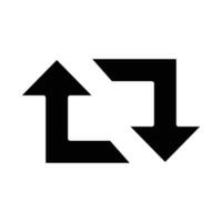 Retweet Vector Glyph Icon For Personal And Commercial Use.