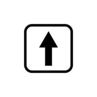 Up arrow icon illustration isolated on white background vector