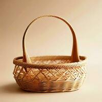 clean basket design AI generated image photo