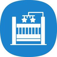 Baby Crib Vector Icon Design