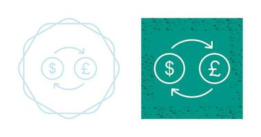 Dollar to Pound Vector Icon
