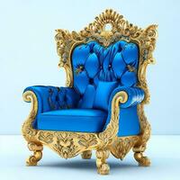 Luxury classical antique armchair for modern designed interior photo