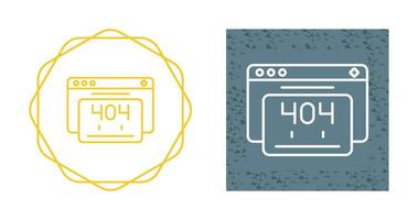 404 Error Vector Icon