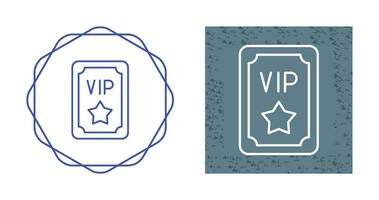 Vip Pass Vector Icon