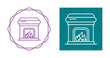 Fireplace Vector Icon