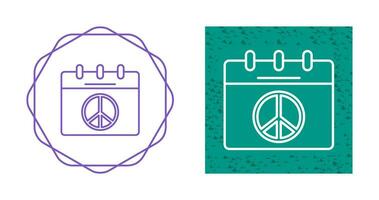 Peace Calendar Vector Icon