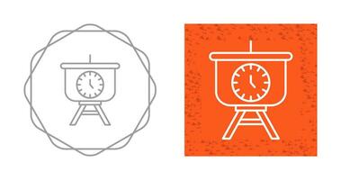 Time Manage Presentation Vector Icon
