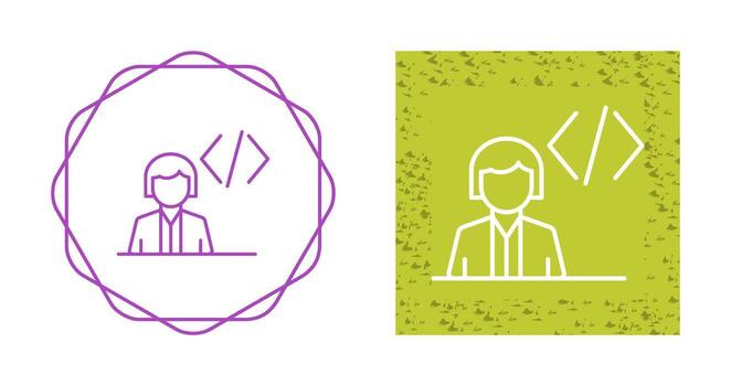 icono de vector de programador