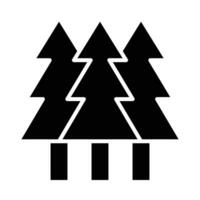 Pine Tree Vector Glyph Icon For Personal And Commercial Use.