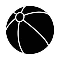 Beach Ball Vector Glyph Icon For Personal And Commercial Use.