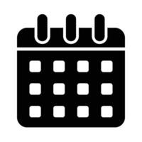 Calendar Vector Glyph Icon For Personal And Commercial Use.