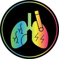 diseño de icono de vector de pulmones