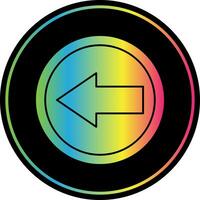 Left Arrow Vector Icon Design