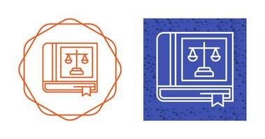 Law Book Vector Icon