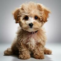 Cute poodle dog photo