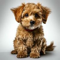 Cute poodle dog photo