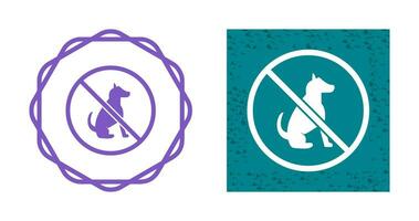 No Pet SIgn Vector Icon