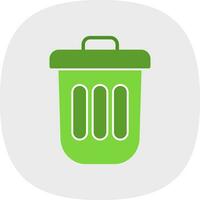 Dustbin Vector Icon Design