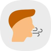 Inhale Vector Icon Design