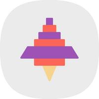 Spinning Top Vector Icon Design
