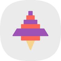 Spinning Top Vector Icon Design