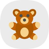 diseño de icono de vector de oso de peluche