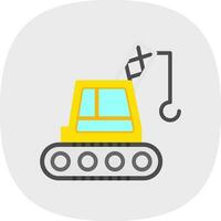 Crane Machine Vector Icon Design