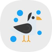 Seagull Vector Icon Design