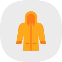 Raincoat Vector Icon Design