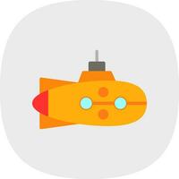 Submarine Vector Icon Design