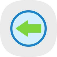 Left Arrow Vector Icon Design