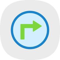 Turn Vector Icon Design