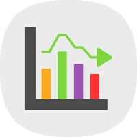 Bar Chart Vector Icon Design
