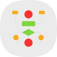 Flow Chart Vector Icon Design