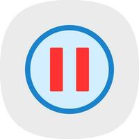 Pause Vector Icon Design