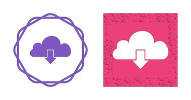 Cloud with downward arrow Vector Icon