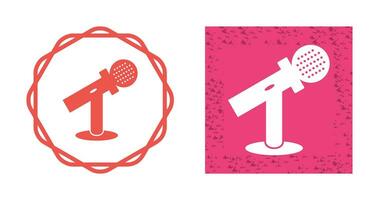 Mic on Stand Vector Icon