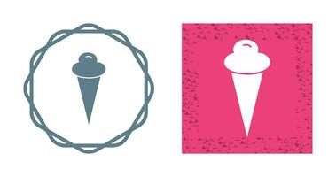 icono de vector de cono de helado